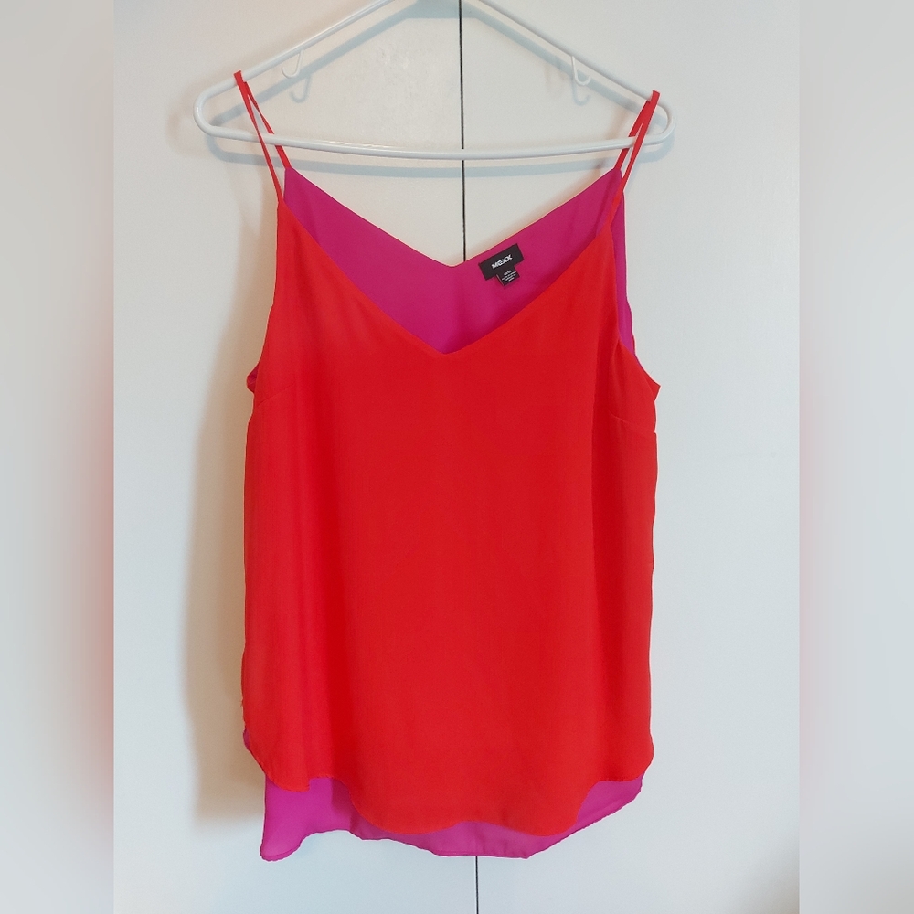 Mexx reversible red/fuschia two toned tank top